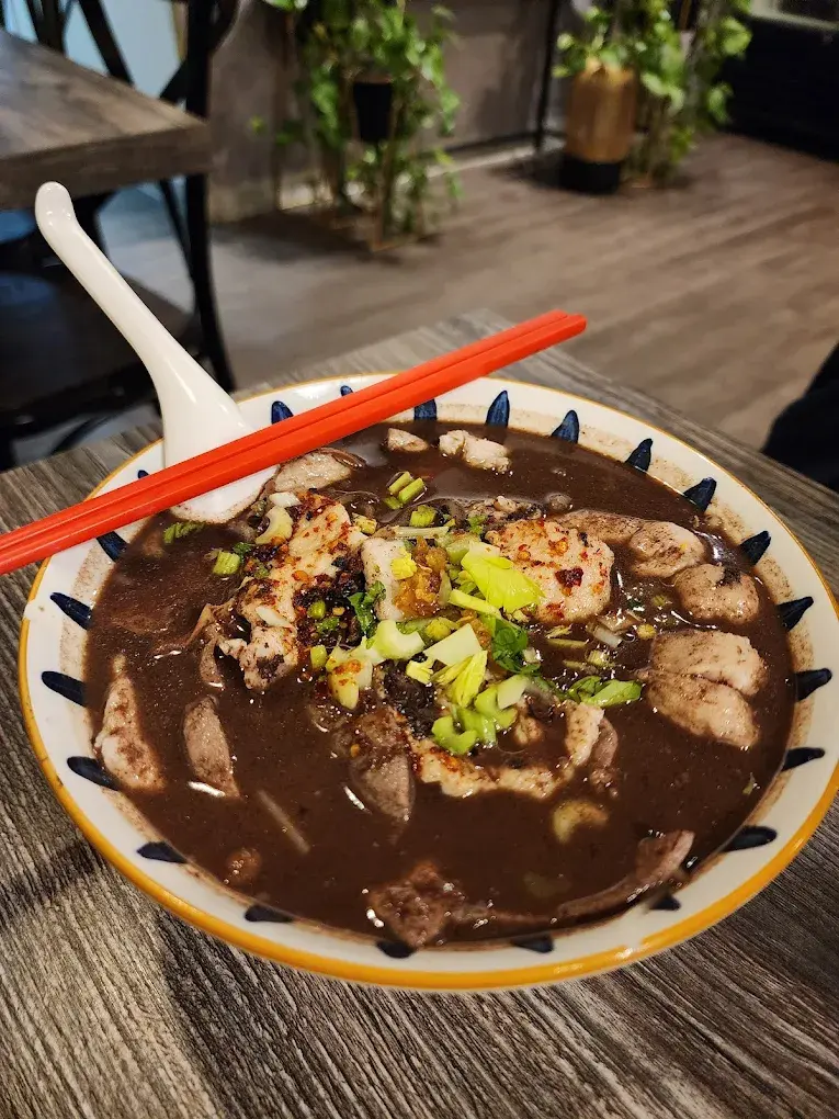 Authentic Thai Boat Noodle Soup at Thai Avenue Restaurant in Edmonton